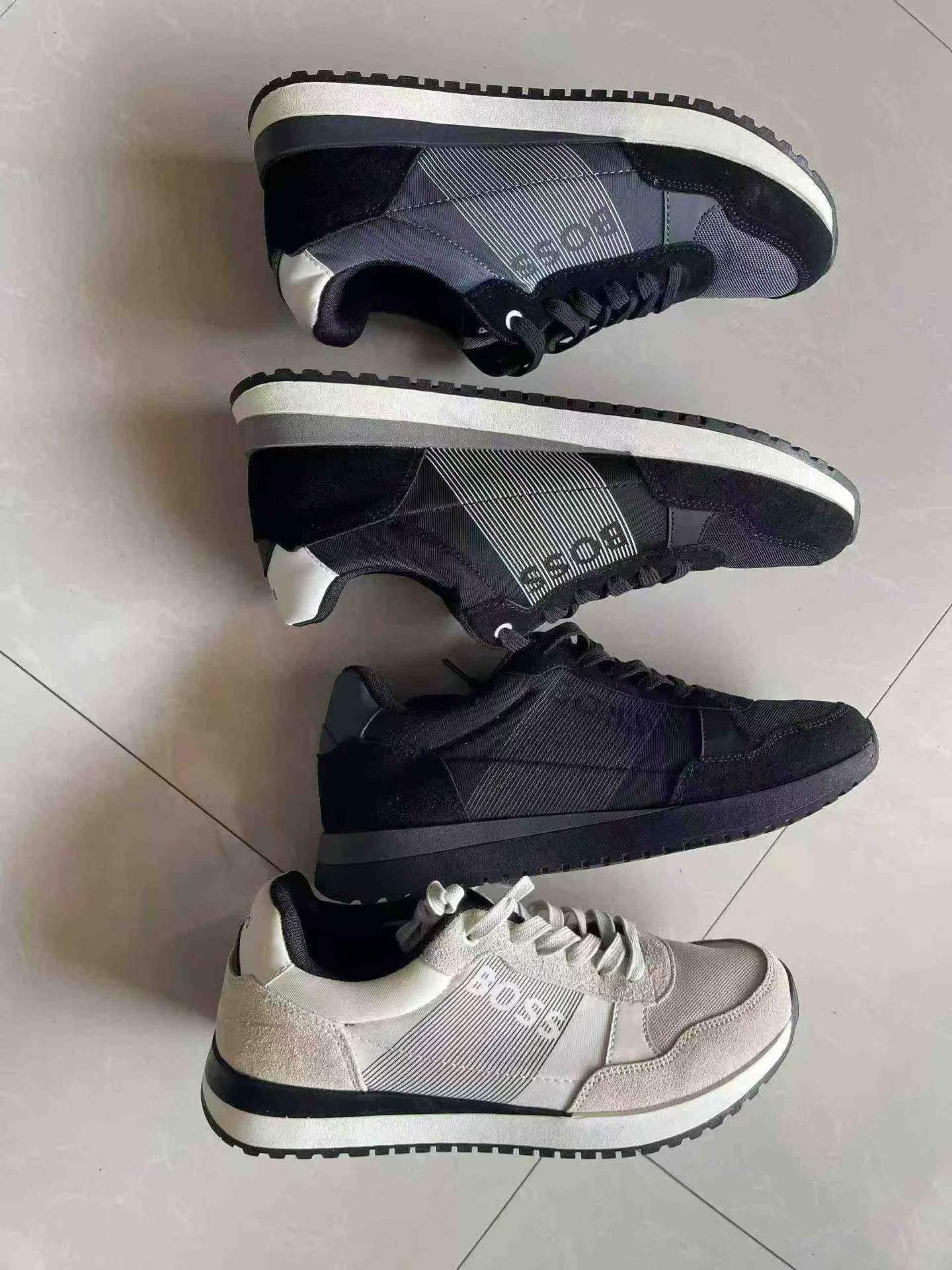 BOSS款复古跑鞋 真皮拼接（36-45码·橡胶大底） BOSS 实拍图1