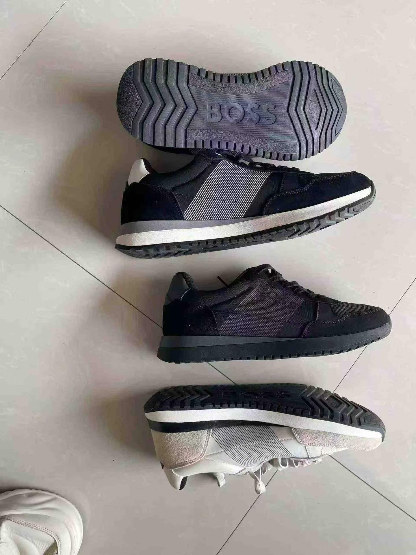 BOSS款复古跑鞋 真皮拼接（36-45码·橡胶大底） BOSS 实拍图3