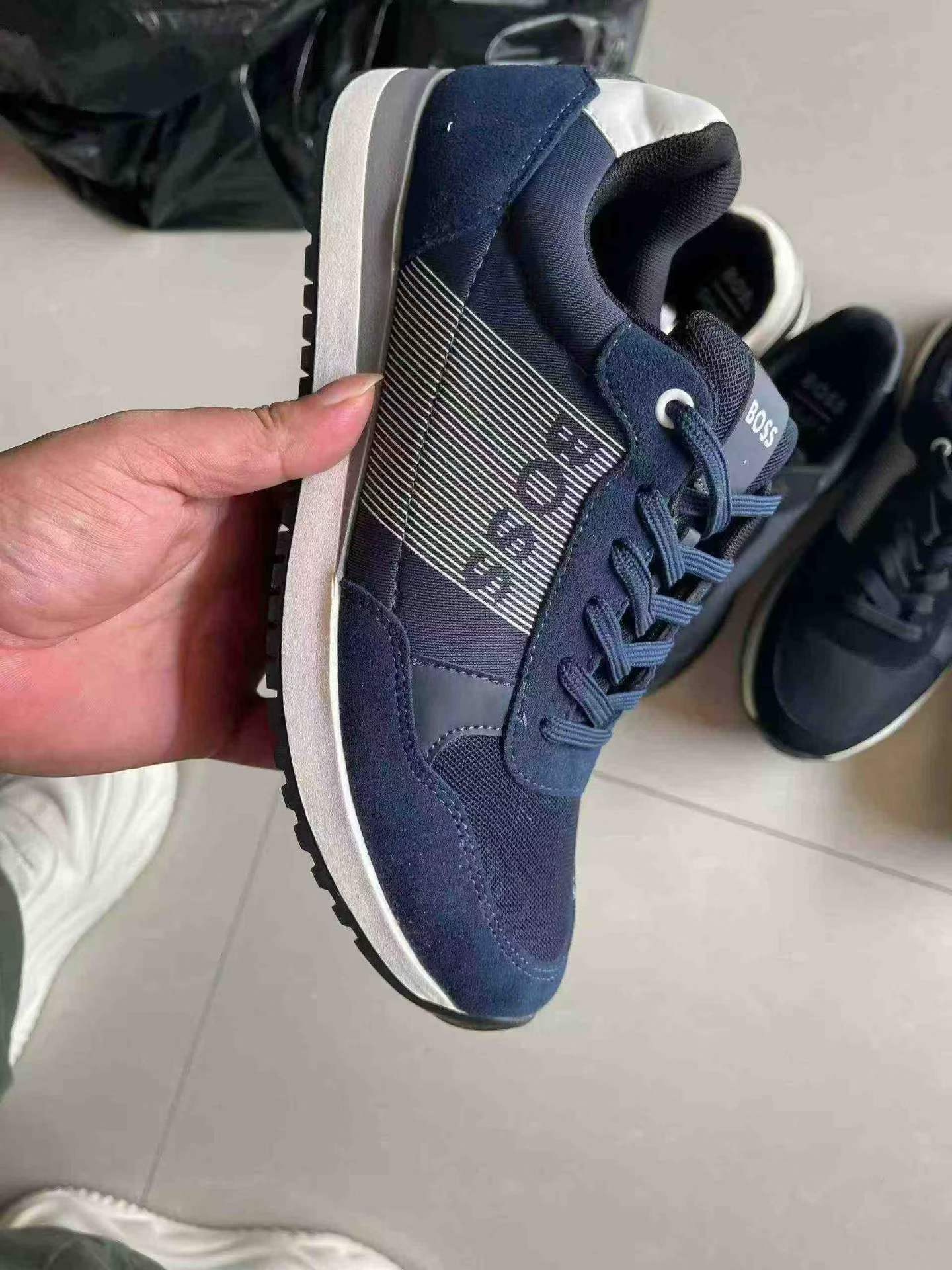 BOSS款复古跑鞋 真皮拼接（36-45码·橡胶大底） BOSS 实拍图4